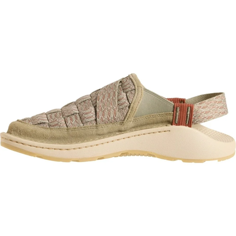 NEW Chaco‎ Canyon Woven Clogs Men Sz 9 Beige Khaki Buckle Open Back Outdoor